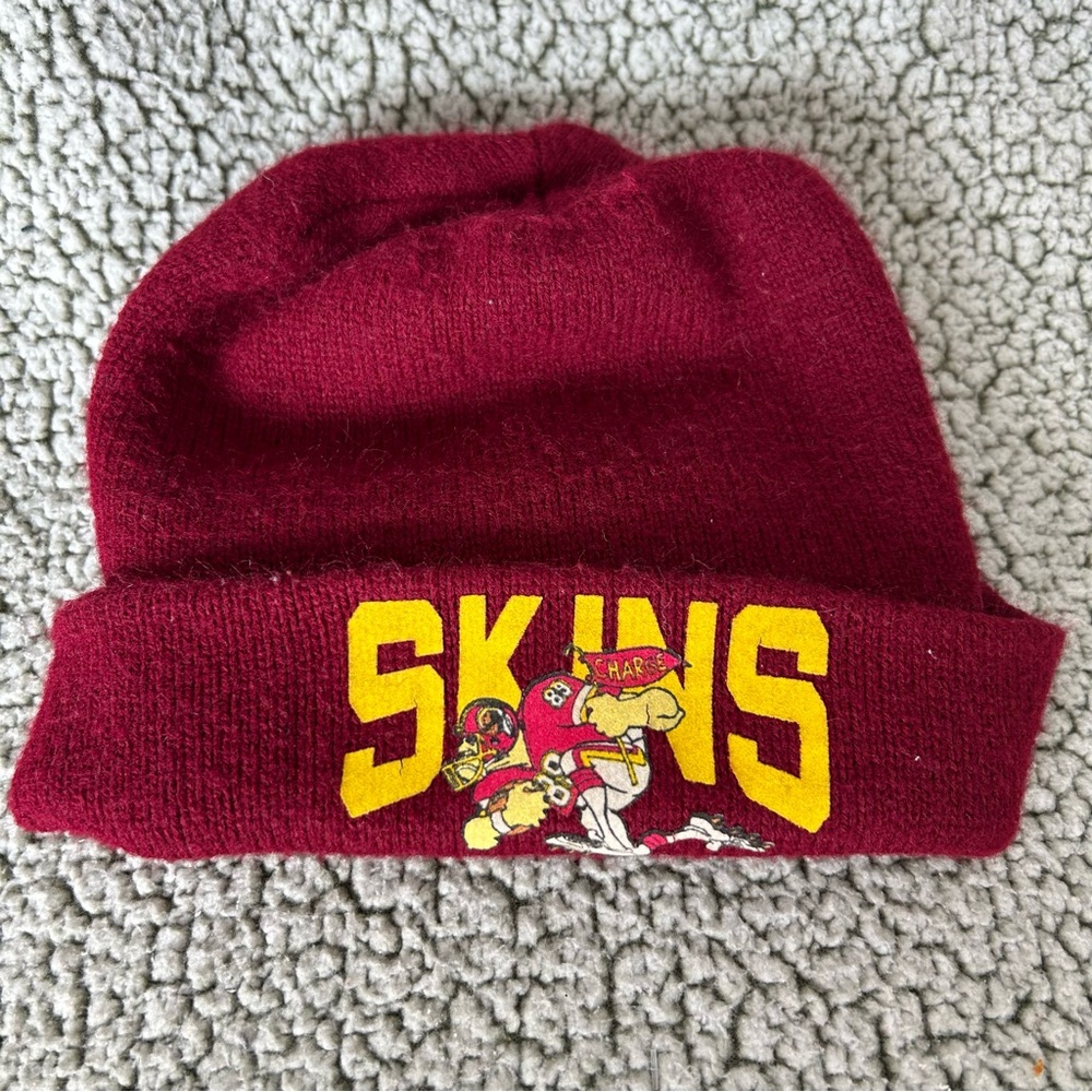 Vintage Washington Redskins Commanders Beanie Cap Winter Hat NFL